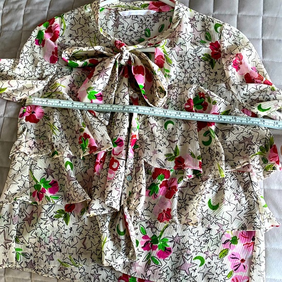 Zara Cream Pink Star Floral Print
Layered Bow Tie Long Sleeve - Picture 8 of 9